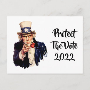 Protect The Vote 2022 Postcard