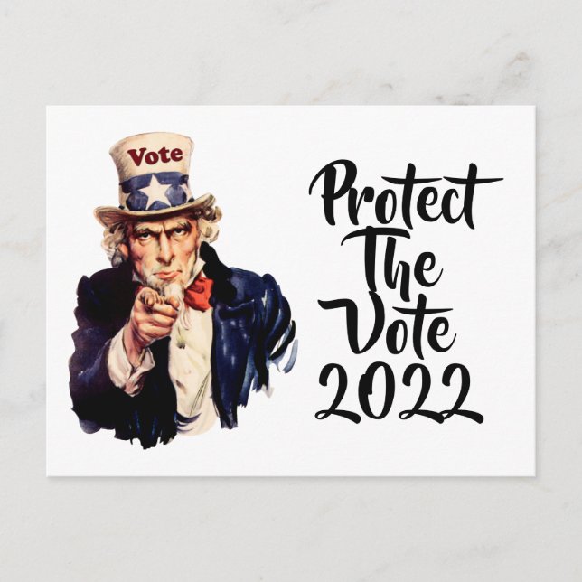 Protect The Vote 2022 Postcard (Front)