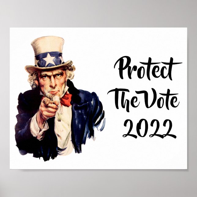 Protect The Vote 2022 Poster (Front)