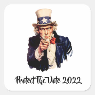 Protect The Vote 2022 Square Sticker