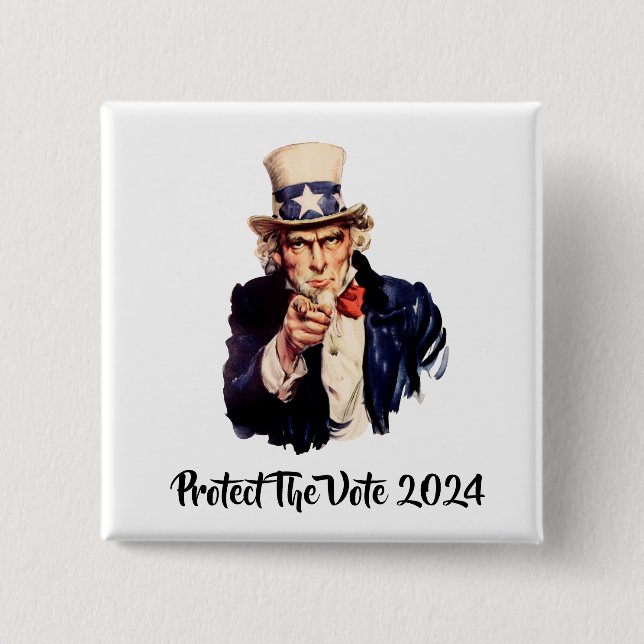 Protect The Vote 2024 Button (Front)