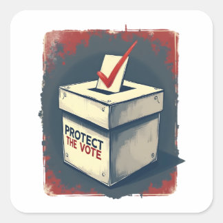 Protect the Vote Square Sticker