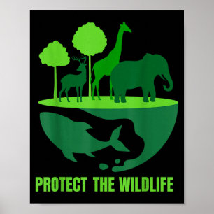 Protect the wildlife _ nature conservation earth poster
