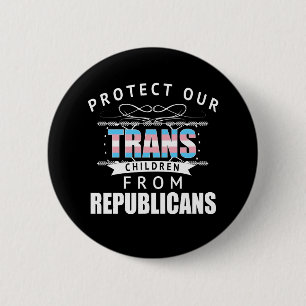 Protect Trans Children 6 Cm Round Badge