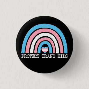 Protect Trans Kids 3 Cm Round Badge