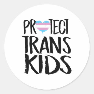 Protect Trans Kids Classic Round Sticker