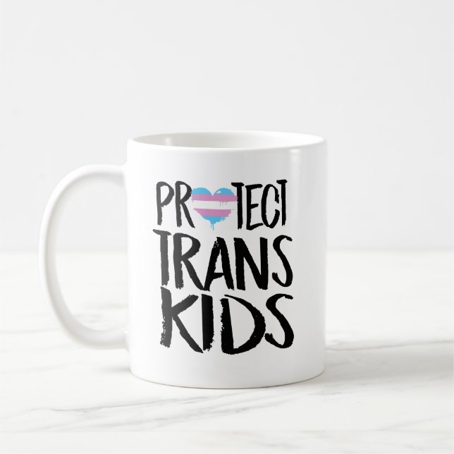 Protect Trans Kids Coffee Mug (Left)