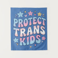 Protect Trans Kids Kawaii Stars Retro Pride