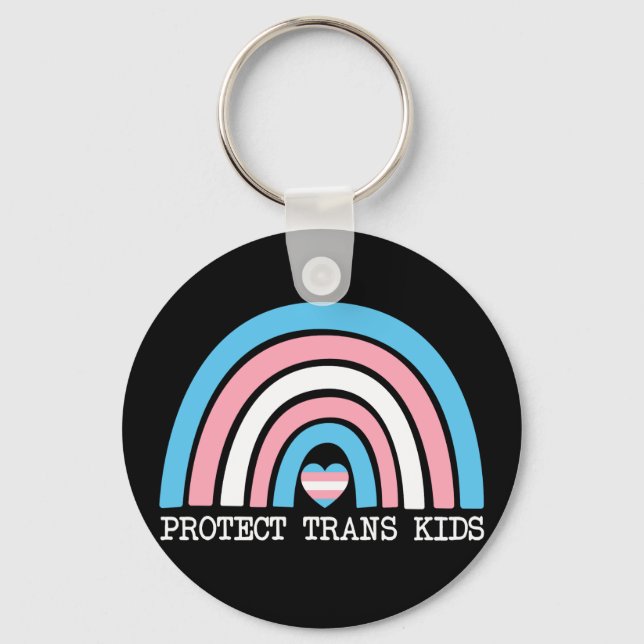 Protect Trans Kids Key Ring (Front)