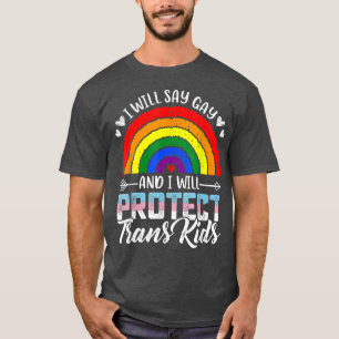 Protect Trans Kids LGBTQ Transgender Ally Rights P T-Shirt