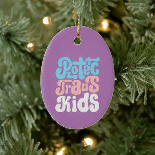 Protect Trans Kids Ornament