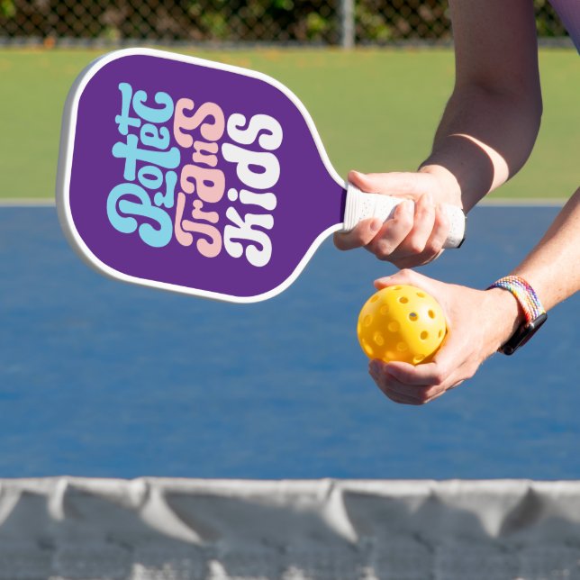 Protect Trans Kids Pickleball Racket Pickleball Paddle (Insitu)