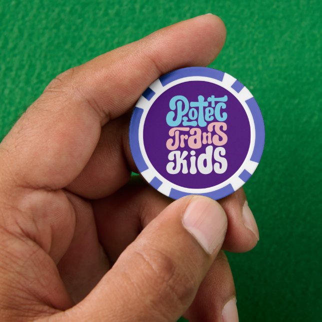 Protect Trans Kids Poker Chips (Hand)
