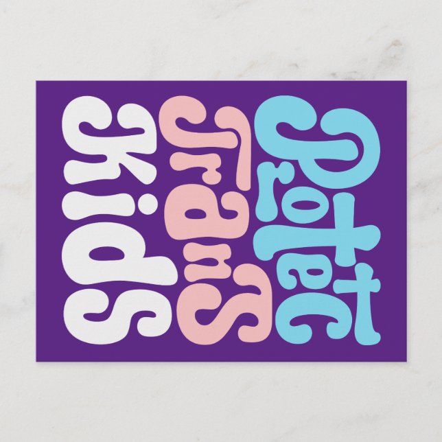 Protect Trans Kids Postcard (Front)