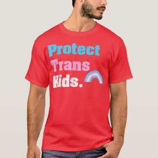 Protect Trans Kids Pride Month Transgender Flag  T-Shirt
