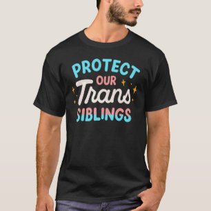 Protect Trans Kids Siblings Transgender Pride Lgb T-Shirt