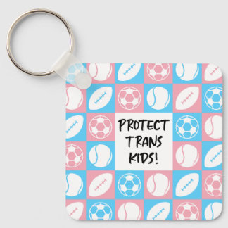Protect Trans Kids Sports Student Athletes Key Ring