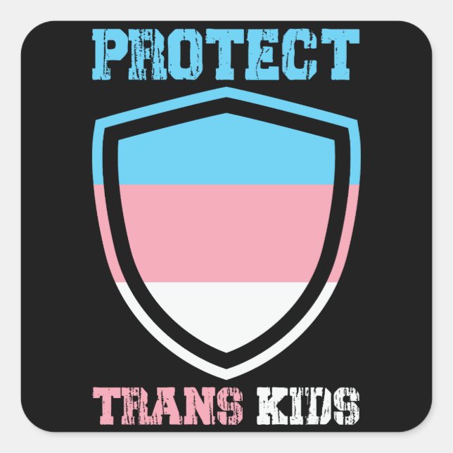 Protect Trans Kids Square Sticker (Front)