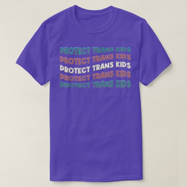 Protect Trans Kids T-Shirt Transgender LGBT Pride  (Design Front)