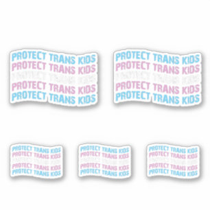 Protect Trans Kids - Trans Flag Wave
