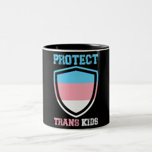 Protect Trans Kids Two-Tone Coffee Mug