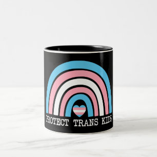 Protect Trans Kids Two-Tone Coffee Mug