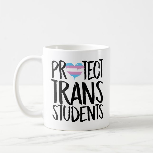 Protect Trans Students Coffee Mug (Left)