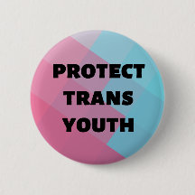 Protect Trans Youth LGTBQ Gender Diversity Button