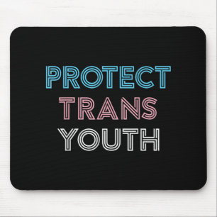 Protect Trans Youth Transgender LGBT Pride Mouse Pad