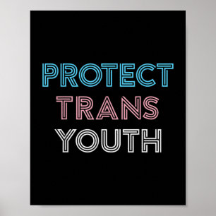 Protect Trans Youth Transgender LGBT Pride Poster