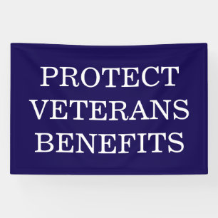 Protect Veterans Benefits Political  Banner