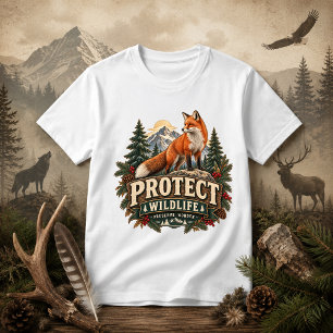 Protect Wildlife nature quote T-Shirt