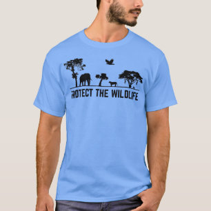 Protect Wildlife Safari Animal Conservancy Nature  T-Shirt