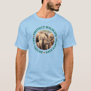 Protect Wildlife, Save Nature, Save Earth T-Shirt
