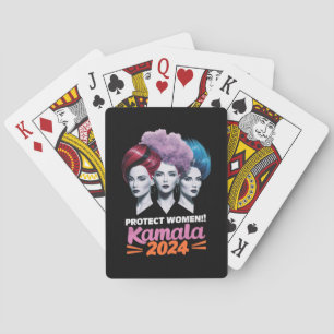 Protect Women Kamala 2024 Election 2024 Playing Cards