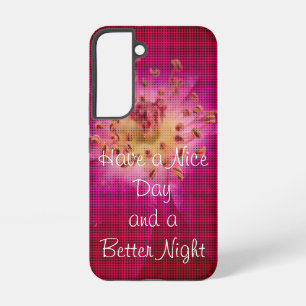 Protect your device with stylish Have a Nice Day  Samsung Galaxy Case