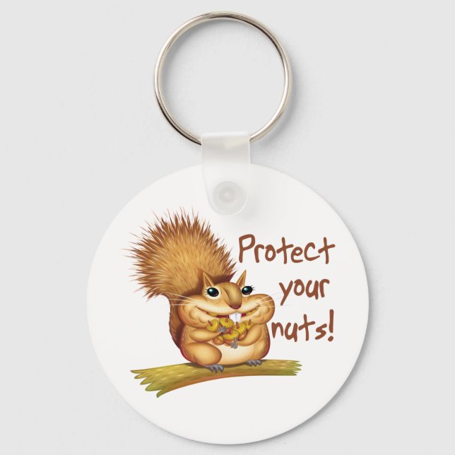 Protect Your Nuts Key Ring (Front)