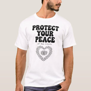 Protect Your Peace At All Costs Shirt   Retro Wavy