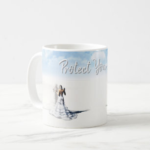 Protect Your Peace. Pretty female in desert Coffee Mug