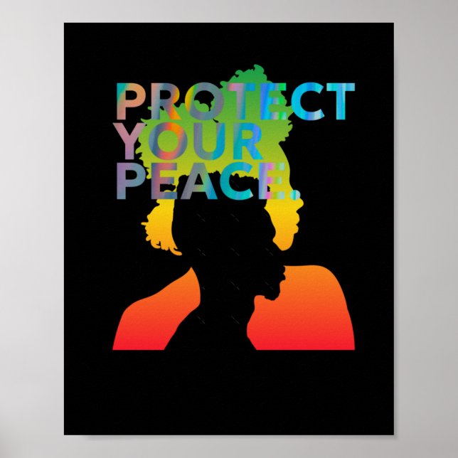 Protect Your Peace Sticker  Poster (Front)