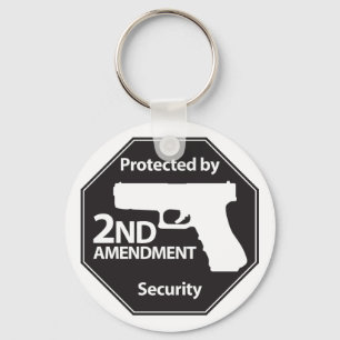Protected by 2nd Amendment Key Ring