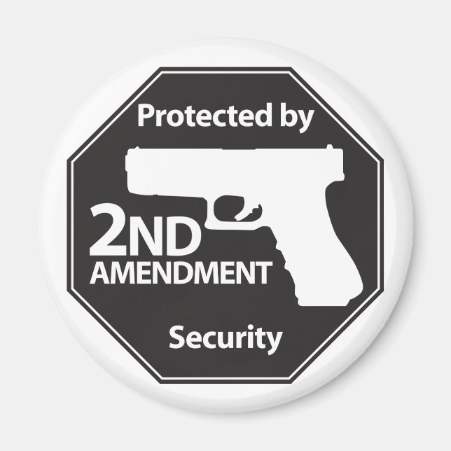 Protected by 2nd Amendment Magnet (Front)
