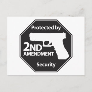 Protected by 2nd Amendment Postcard
