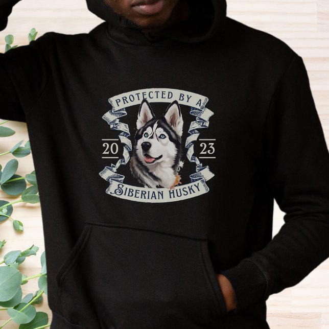 Protected By A Siberian Husky Hoodie (Creator Uploaded)