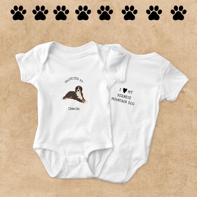 Protected by Bernese Mountain Dog shirt (Creator Uploaded)