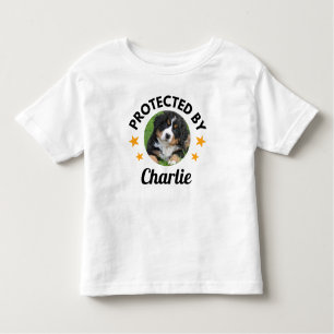 "Protected By" Custom Dog Name and Photo Toddler T-Shirt