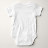 Protected By Dog Personalised Photo  Baby Bodysuit (Back)