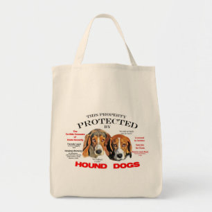 Protected by Hound Dogs Tote Bag