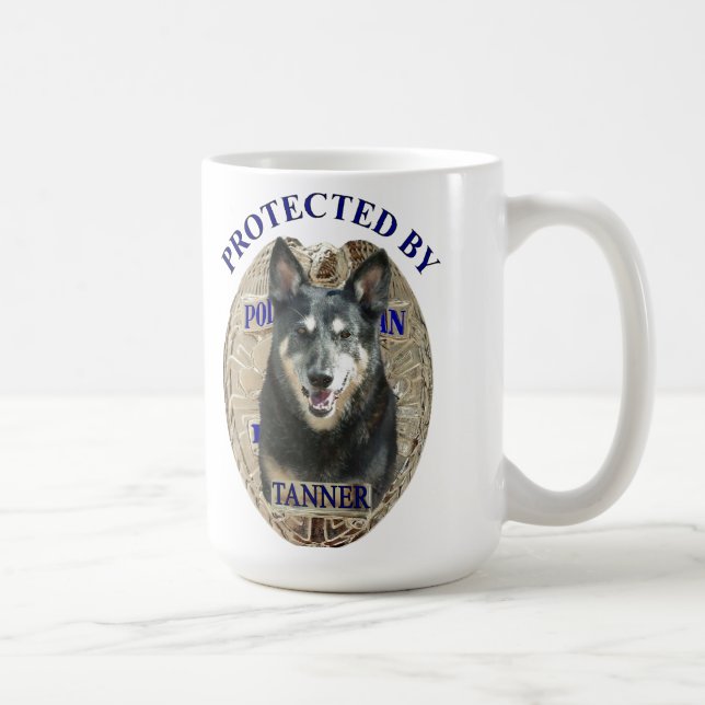 Protected By Tanner Coffee Mug (Right)