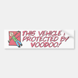 Protected By Voodoo Bumper Sticker